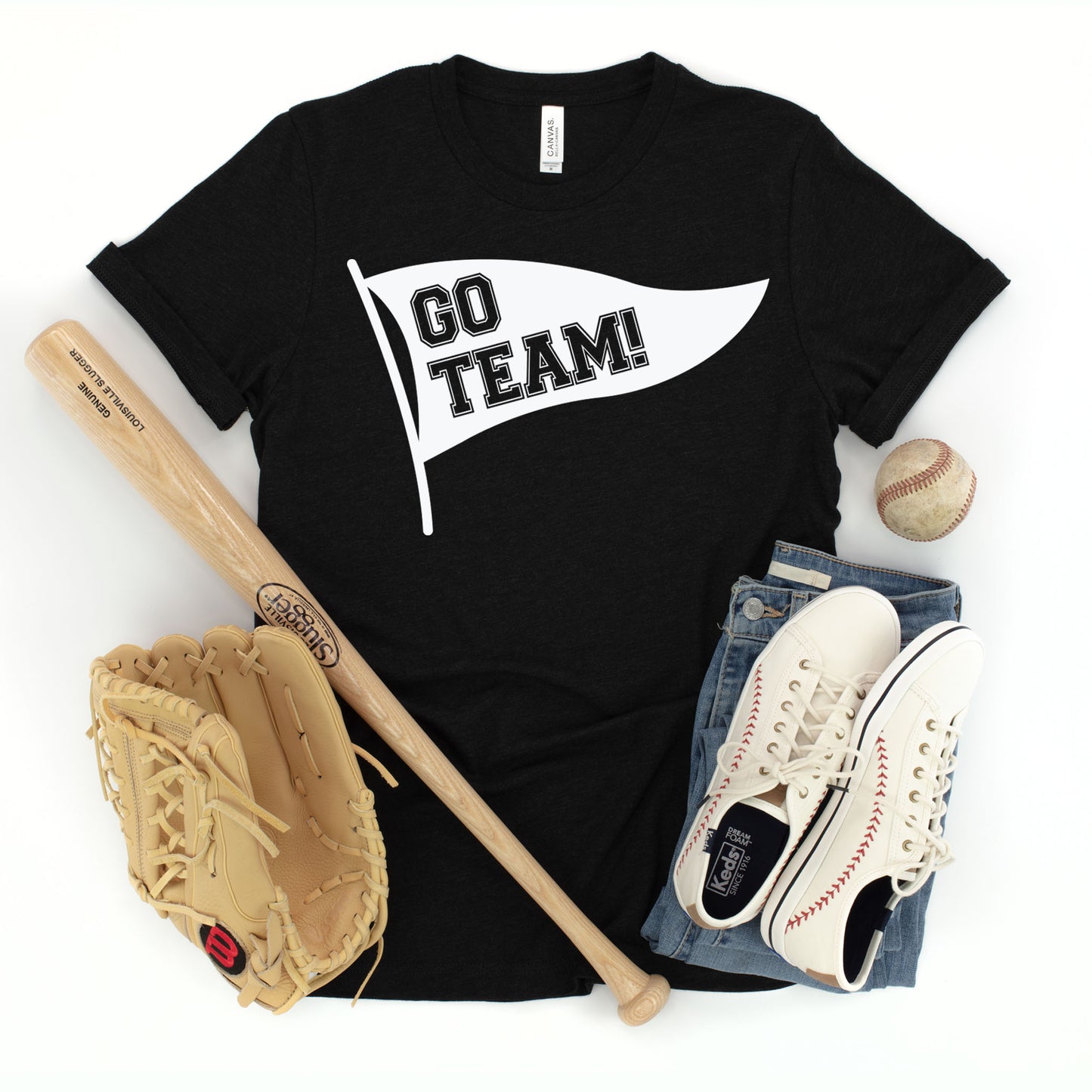 Go Team Pennant Banner T-shirt