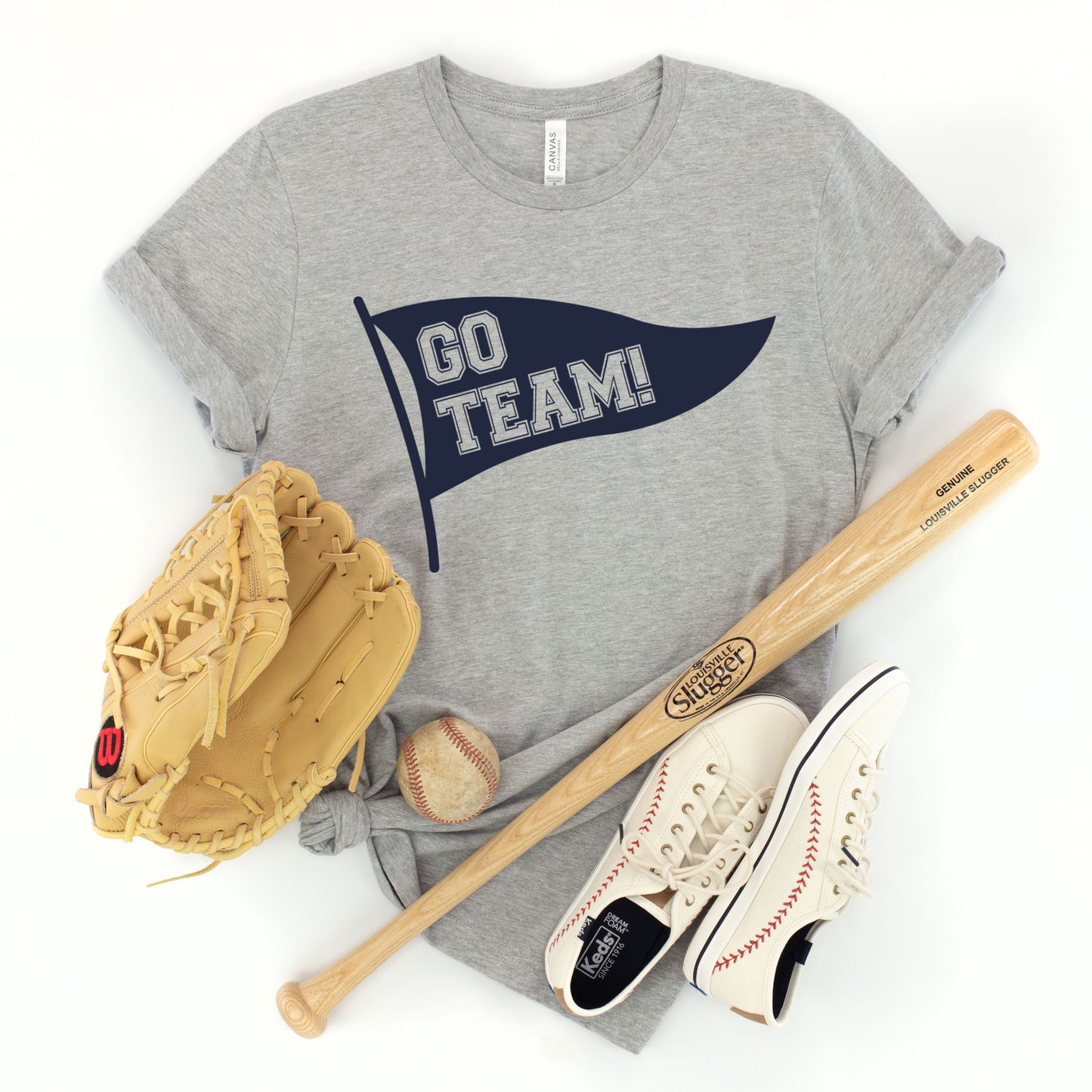 Go Team Pennant Banner T-shirt