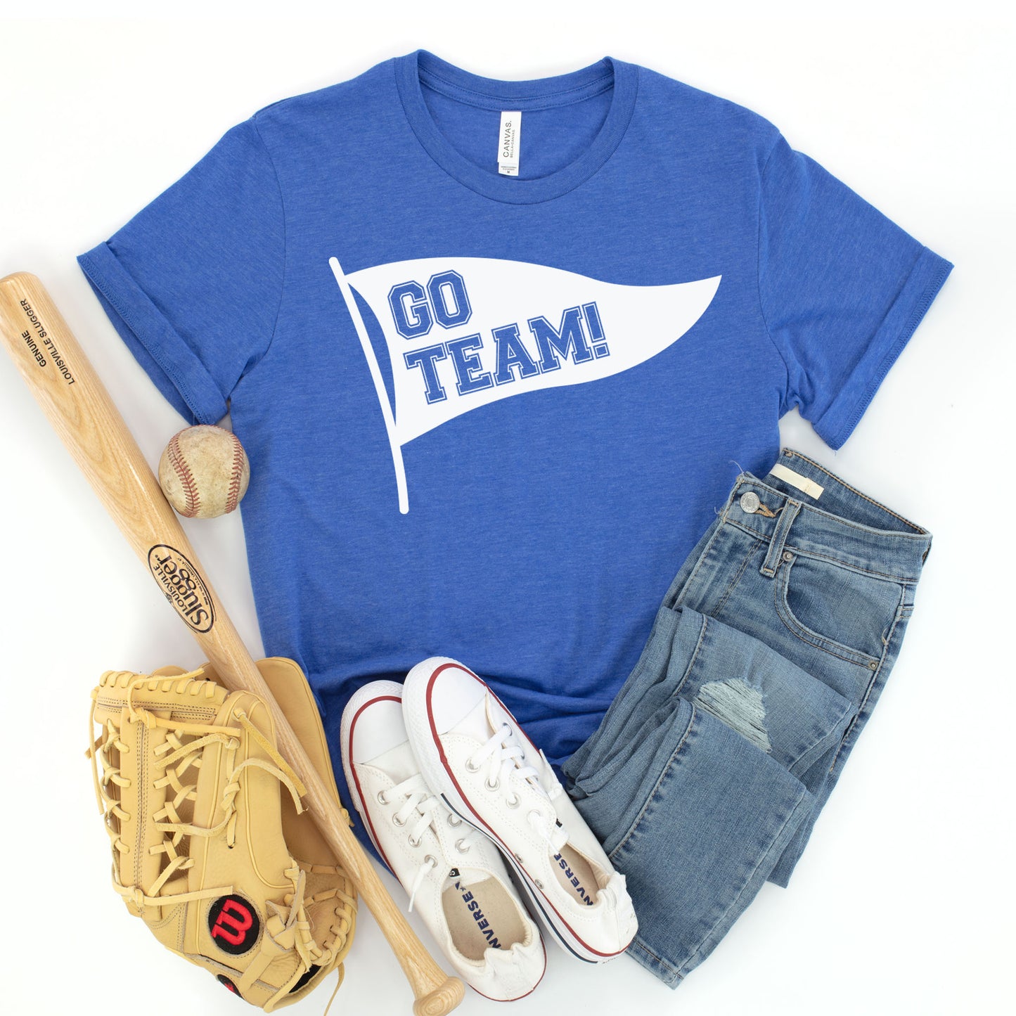 Go Team Pennant Banner T-shirt