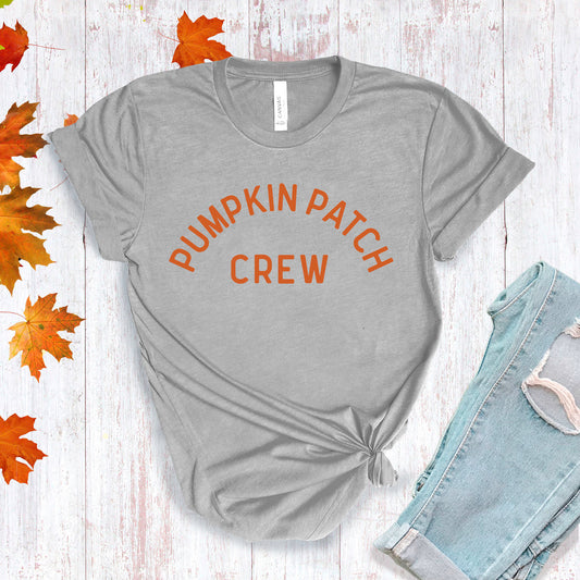 Pumpkin Patch Crew - Heather Grey T-shirt