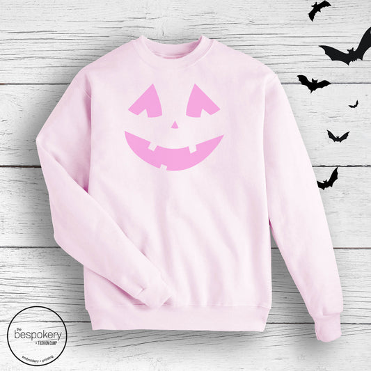 Pumpkin Sweatshirt- Pink (Adult)