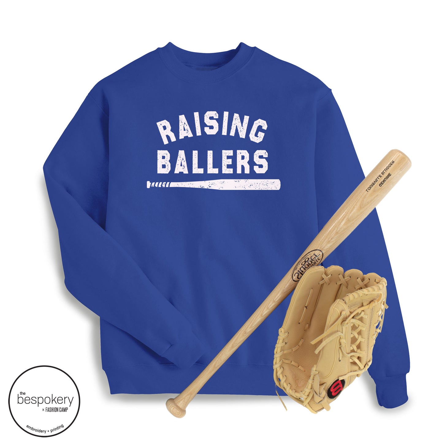 "Raising Ballers - Modern" - Royal Sweatshirt