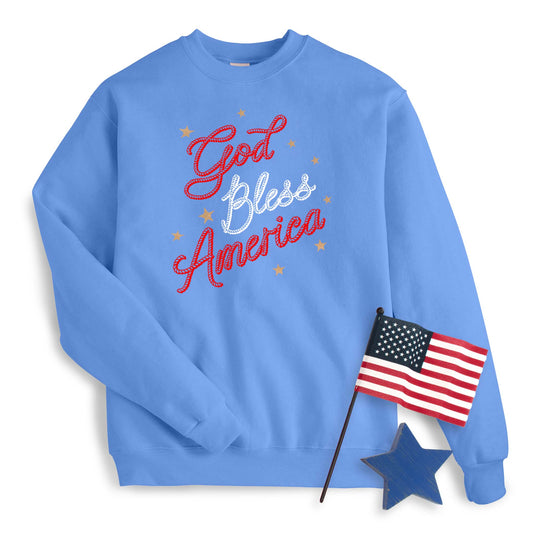 Cowboy Rope God Bless America Sweatshirt
