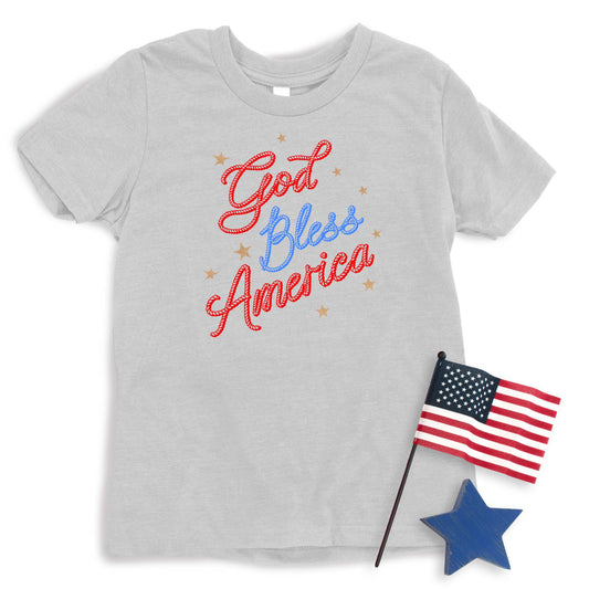 Cowboy Rope God Bless America T-shirt