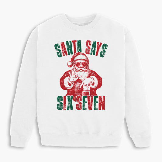 Santa 6 7 Holiday Sweatshirt