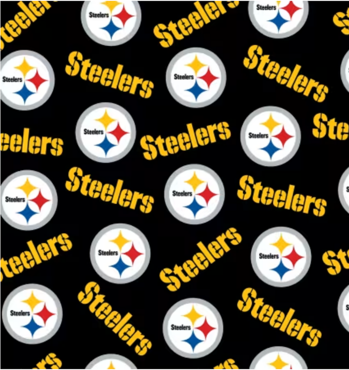 NFL - Pittsburgh Steelers Fabric | National Football League Cotton Fabric - 45 Wide