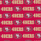 NFL - San Francisco 49ers Fabric | National Football League Cotton Fabric - 45 Wide