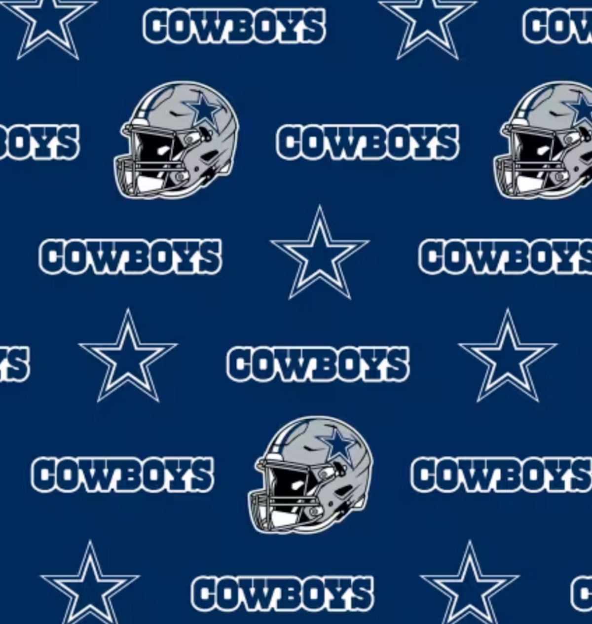 NFL - Dallas Cowboys Fabric | National Football League Cotton Fabric - 45 Wide