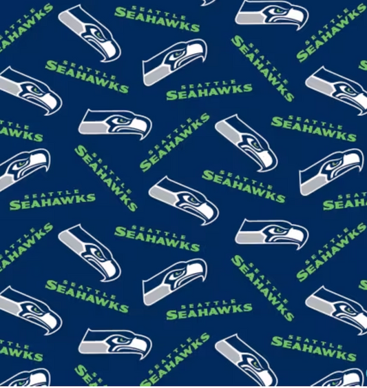 NFL - Seattle Seahawks Fabric | National Football League Cotton Fabric - 45 Wide