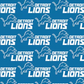 NFL - Detroit Lions Fabric | National Football League Cotton Fabric - 45 Wide