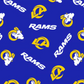 NFL - Los Angeles Rams Fabric | National Football League Cotton Fabric - 45 Wide