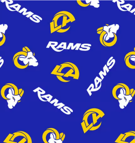 NFL - Los Angeles Rams Fabric | National Football League Cotton Fabric - 45 Wide