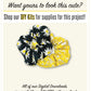 Scrunchie Sewing Pattern - Digital Download & Video Tutorial