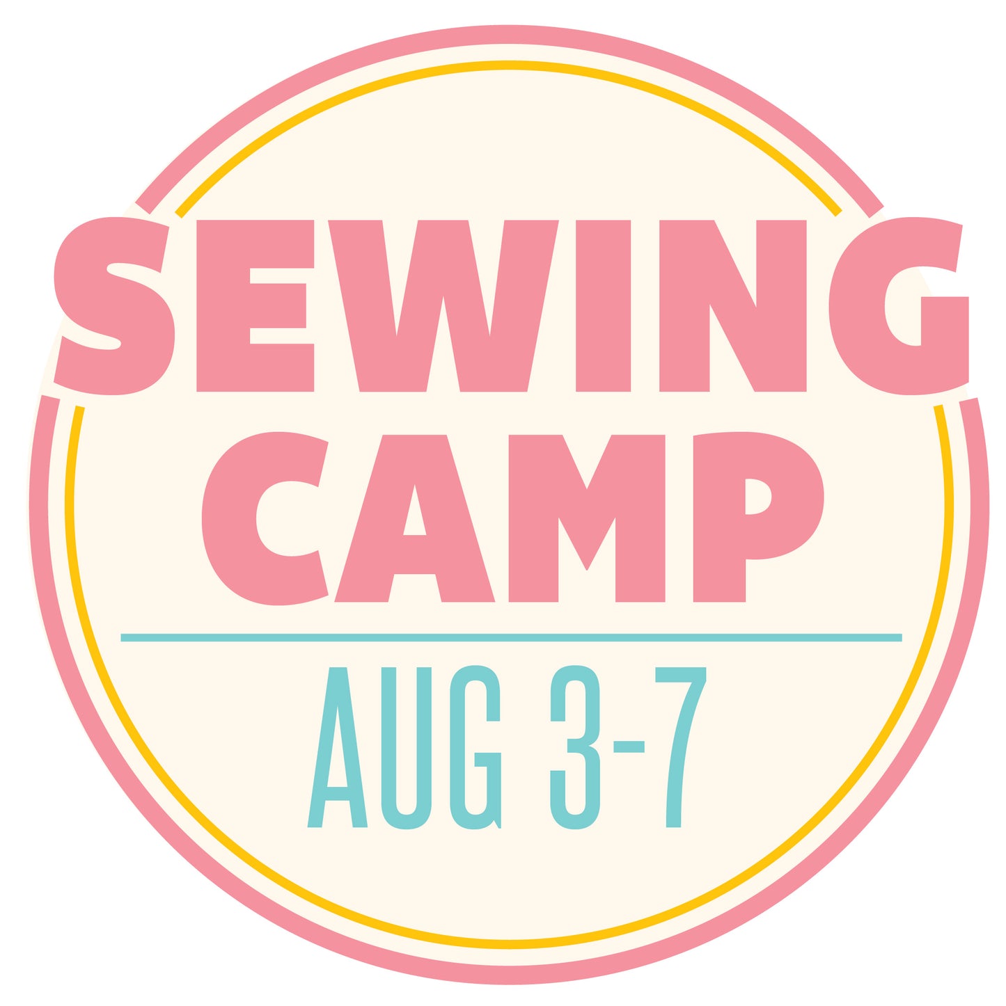 Summer Sewing Camp: August 3-7