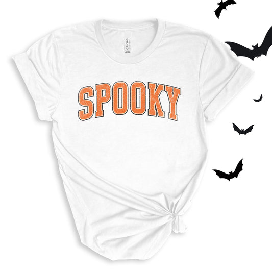 Varsity Spooky Halloween - White T-shirt