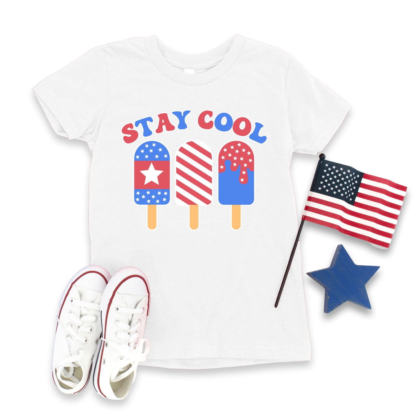 "Stay Cool" - White T-shirt (Youth Only)