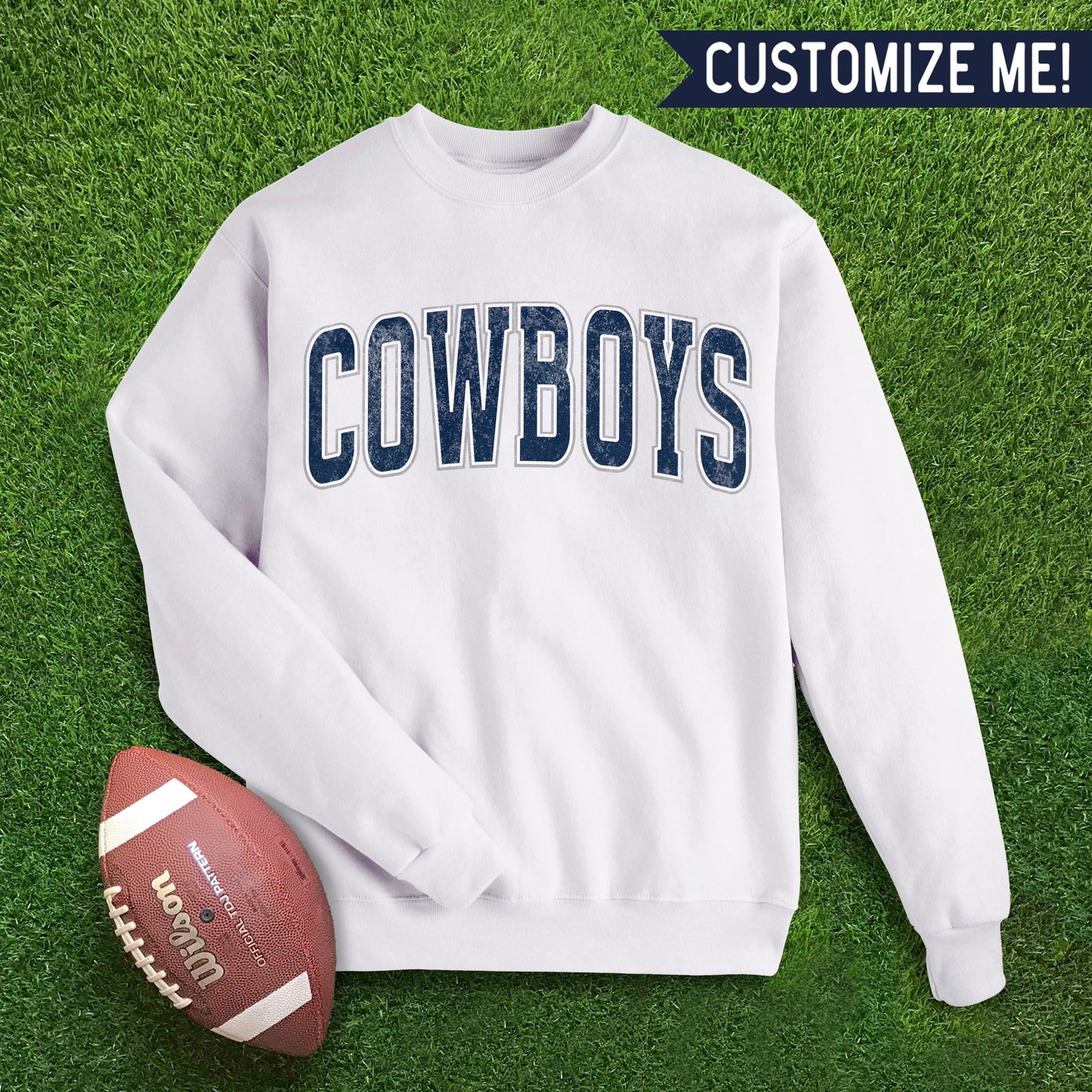 CUSTOM Football Adult Sweatshirt