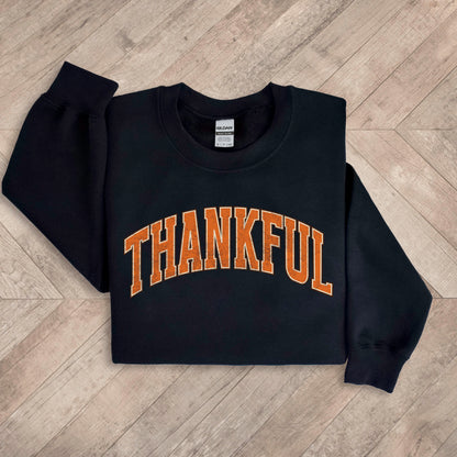 Varsity Thankful Sweatshirt