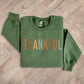 Color Block Thankful Sweatshirt