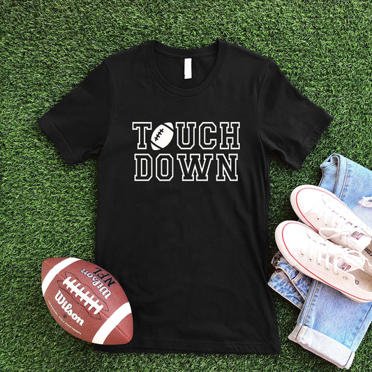 Touch Down - Black T-shirt