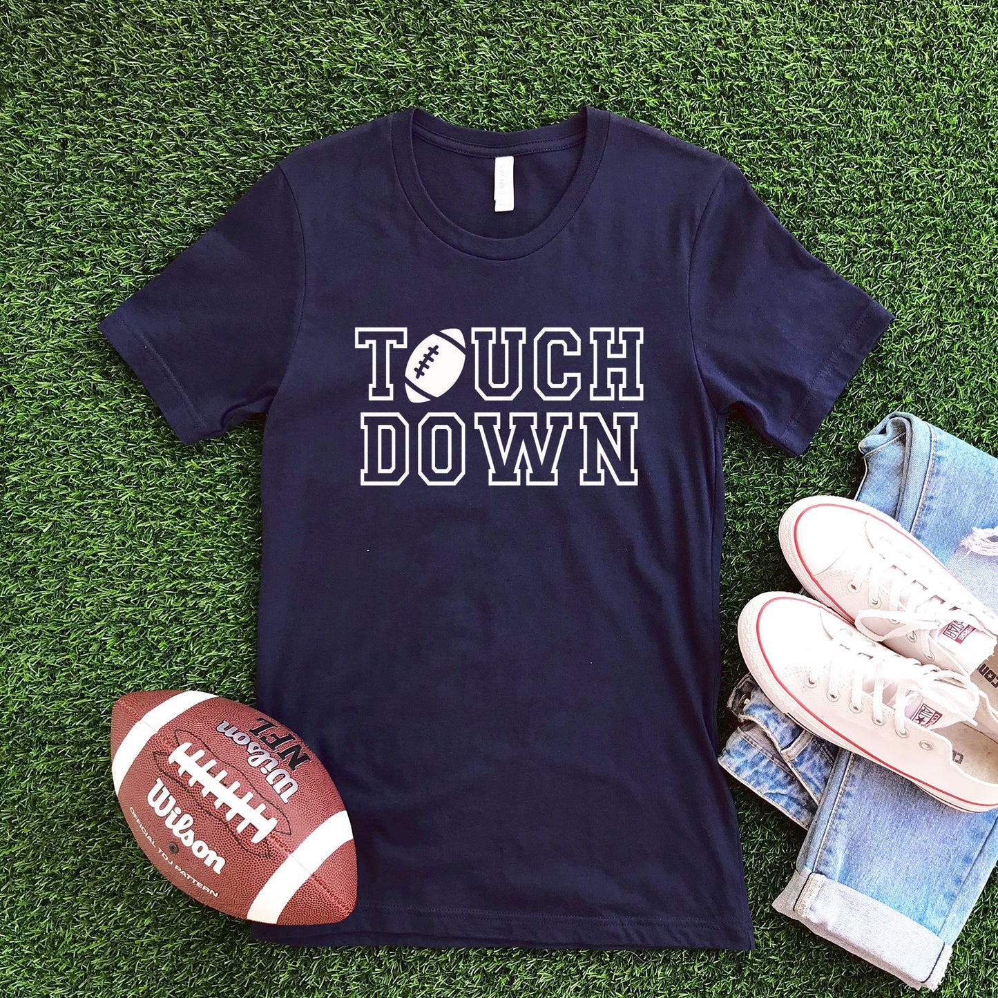 Touch Down - Navy T-shirt