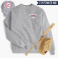 Baseball Mom + CUSTOM Number Sweatshirt