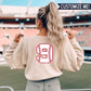 Baseball Mom + CUSTOM Number Sweatshirt