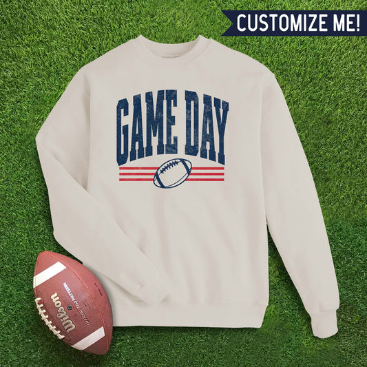 Vintage Game Day Custom Colors Sweatshirt