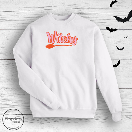 Witchy Sweatshirt- White (Youth + Adult)