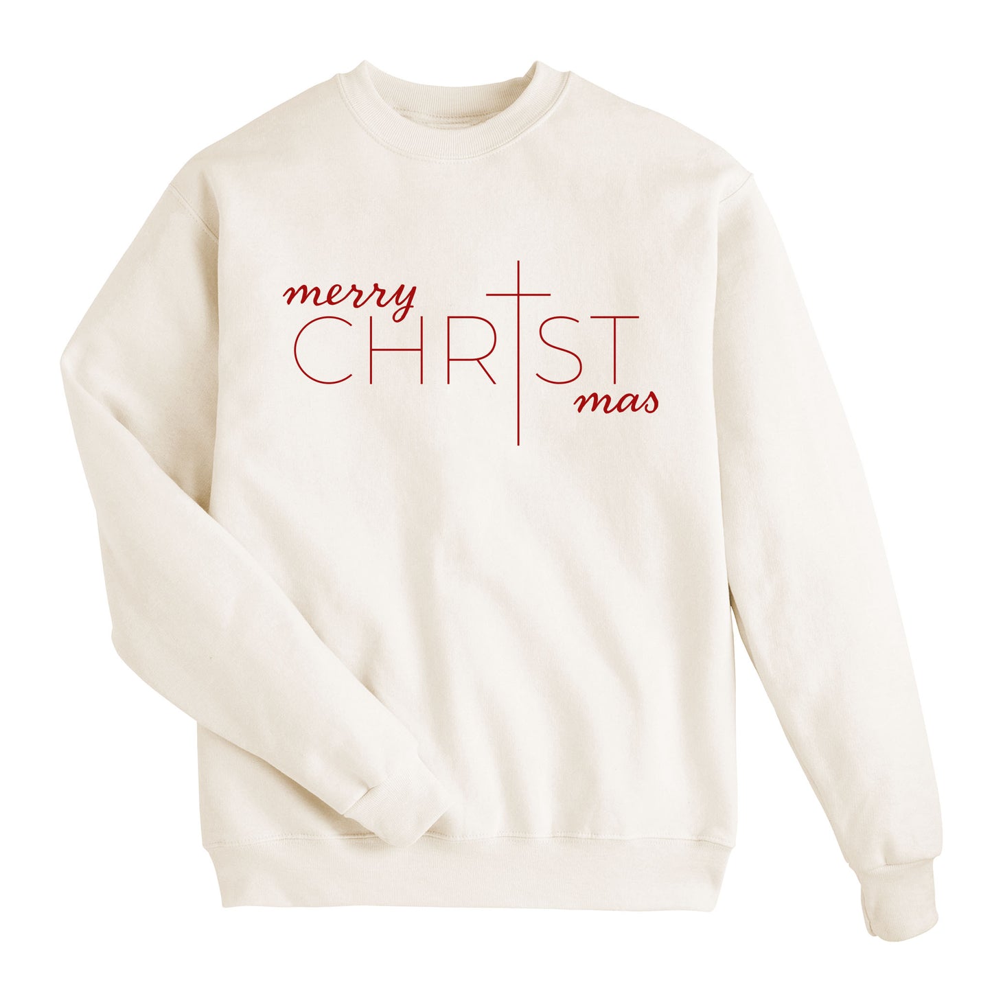 Christ Merry Christmas Holiday Sweatshirt