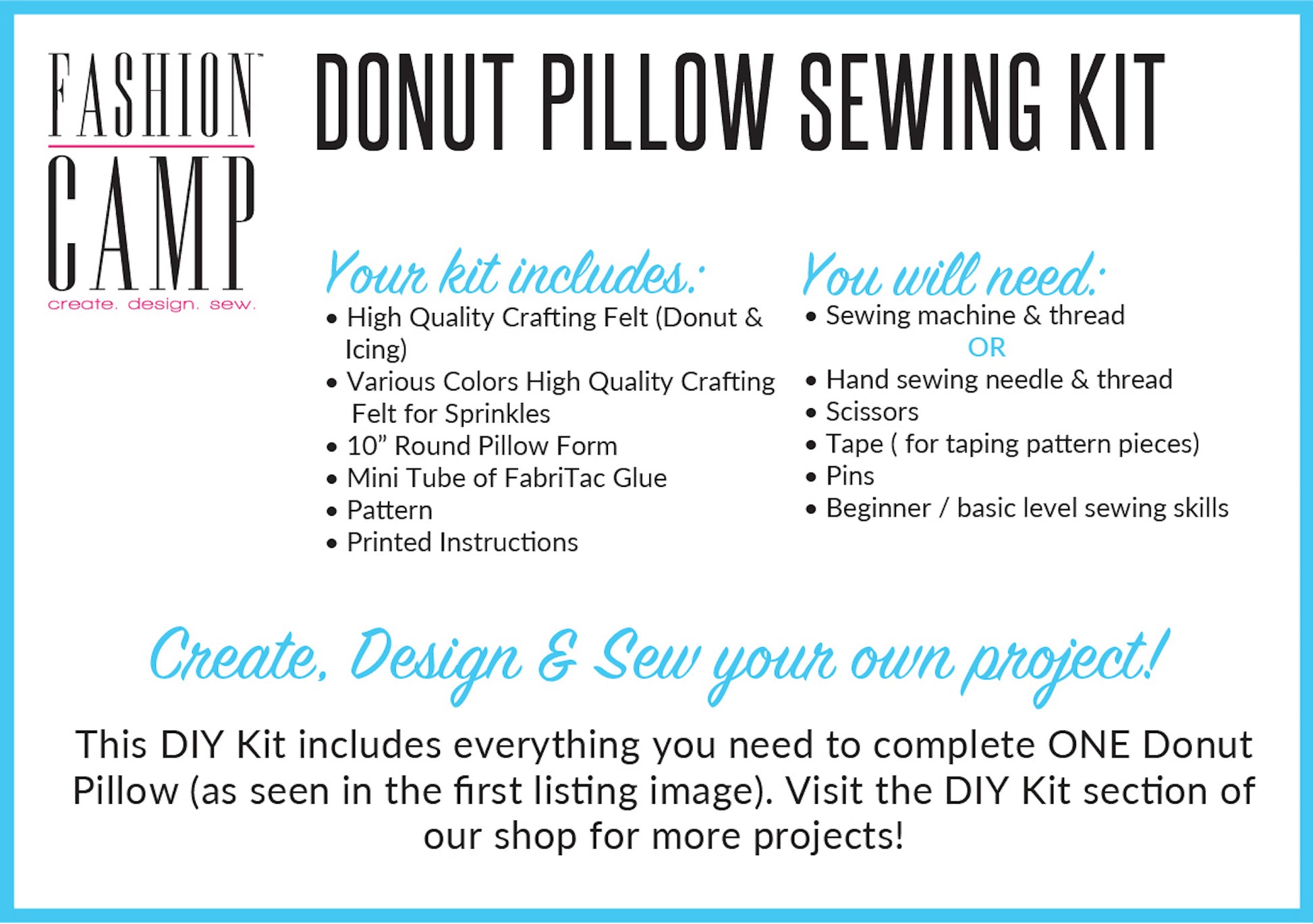 Kids Sewing: Donut Pillow