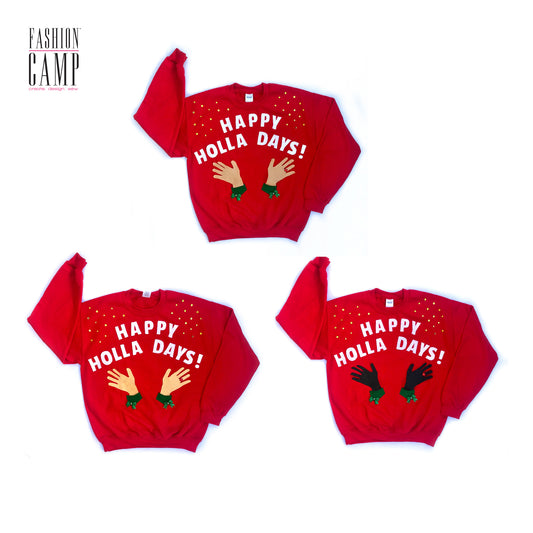 DIY Kit Ugly Christmas Sweater |  Happy Holla Days "Ugly" Holiday Sweater