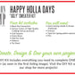 DIY Kit Ugly Christmas Sweater |  Happy Holla Days "Ugly" Holiday Sweater