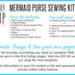 DIY Mermaid Purse Sewing Kit & Video Tutorial