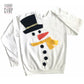 DIY Kit Ugly Christmas Sweater |  Minimal Snowman "Ugly" Holiday Sweater