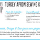 DIY Turkey Apron Kit - Kids Felt Apron