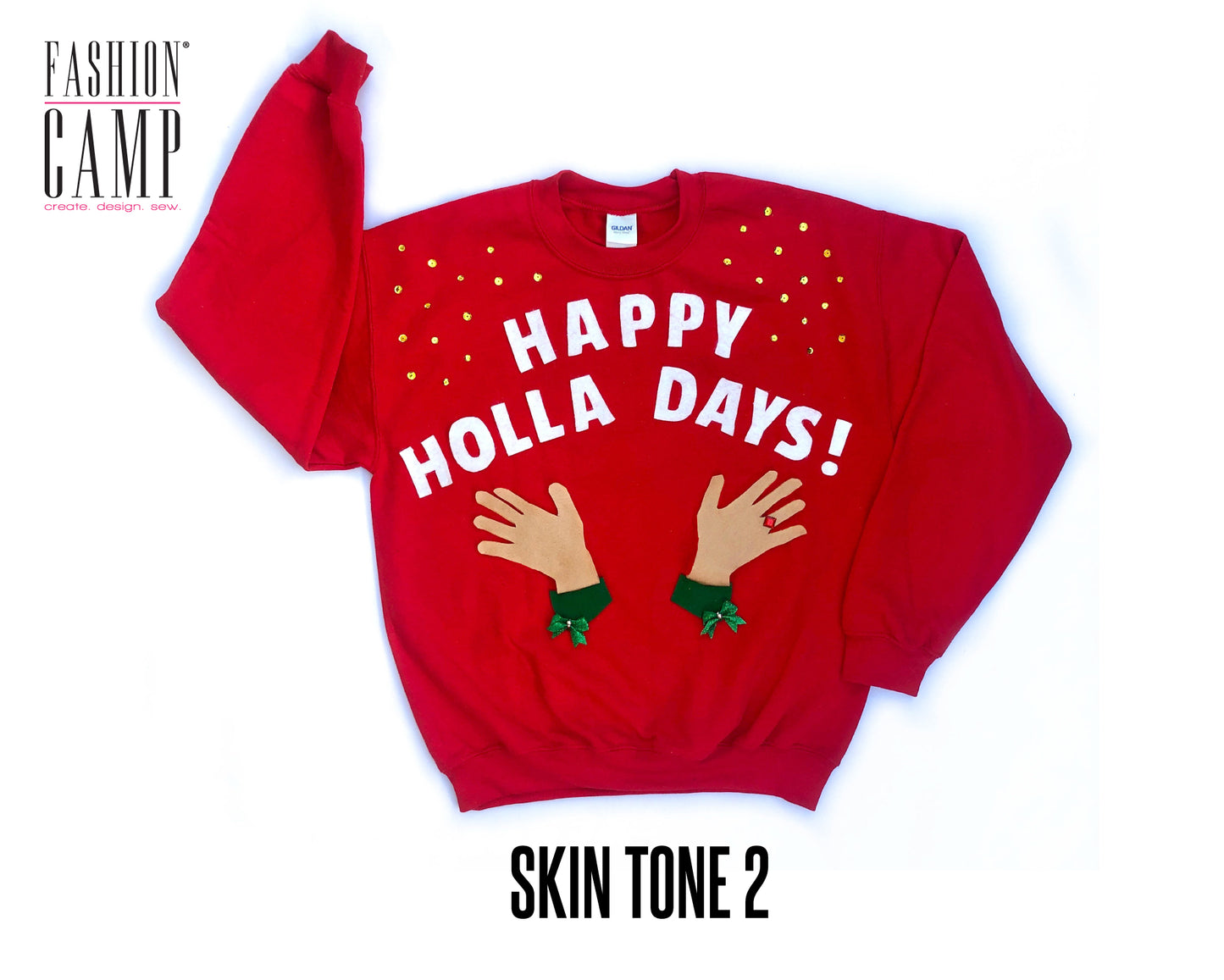 DIY Kit Ugly Christmas Sweater |  Happy Holla Days "Ugly" Holiday Sweater