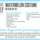 DIY Tutu and Tee Costume Kit | Watermelon Costume